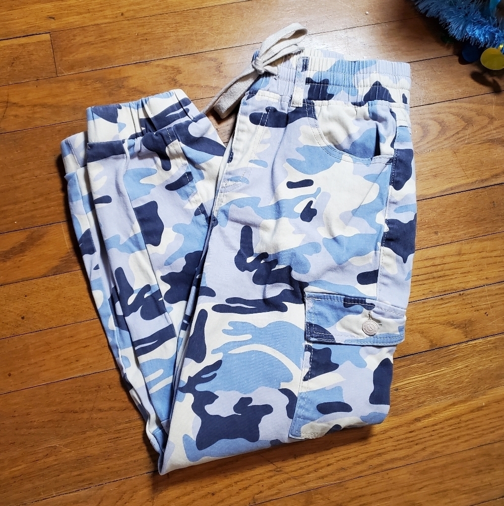 Monkey Ride Jeans Blue Camouflage Cargo Joggers - Picture 13 of 13